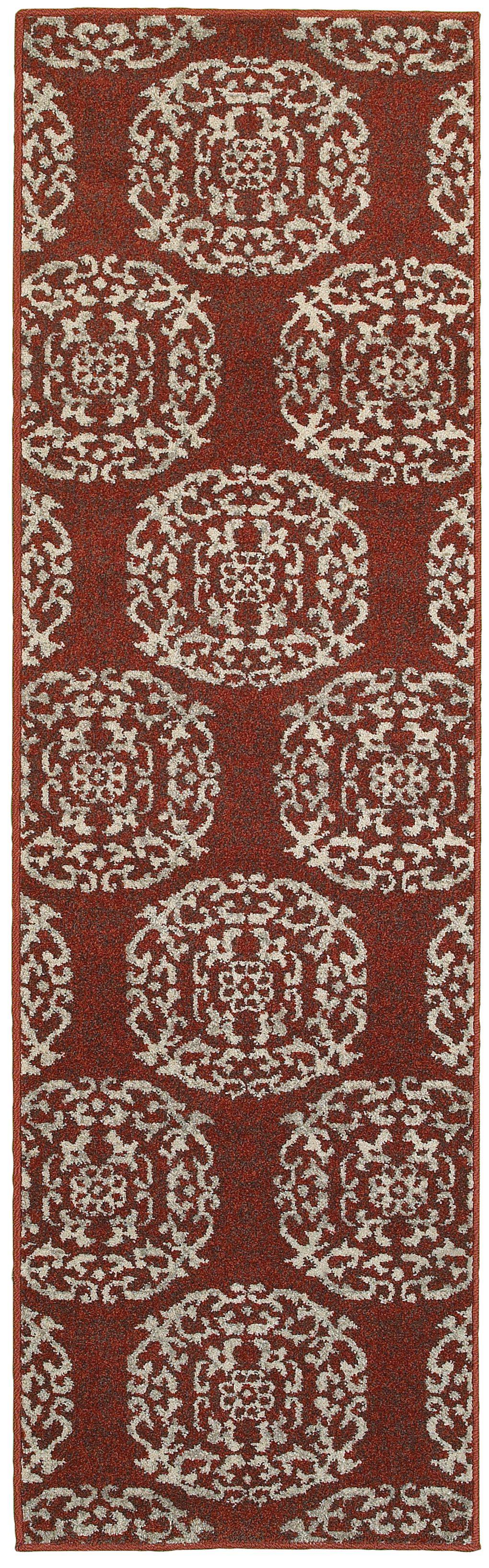 Shetland 6672b Red Area Rug (2&#39; 3&quot; X  7&#39; 6&quot;)