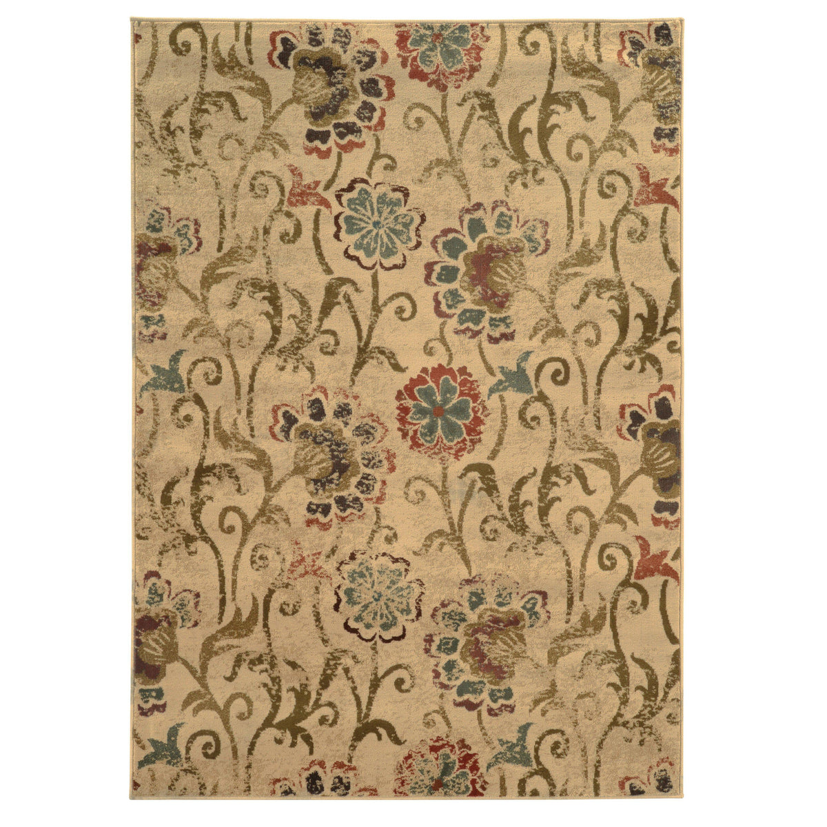The Rug Truck Bridger 4877b Ivory Area Rug (10&#39; X 13&#39;)