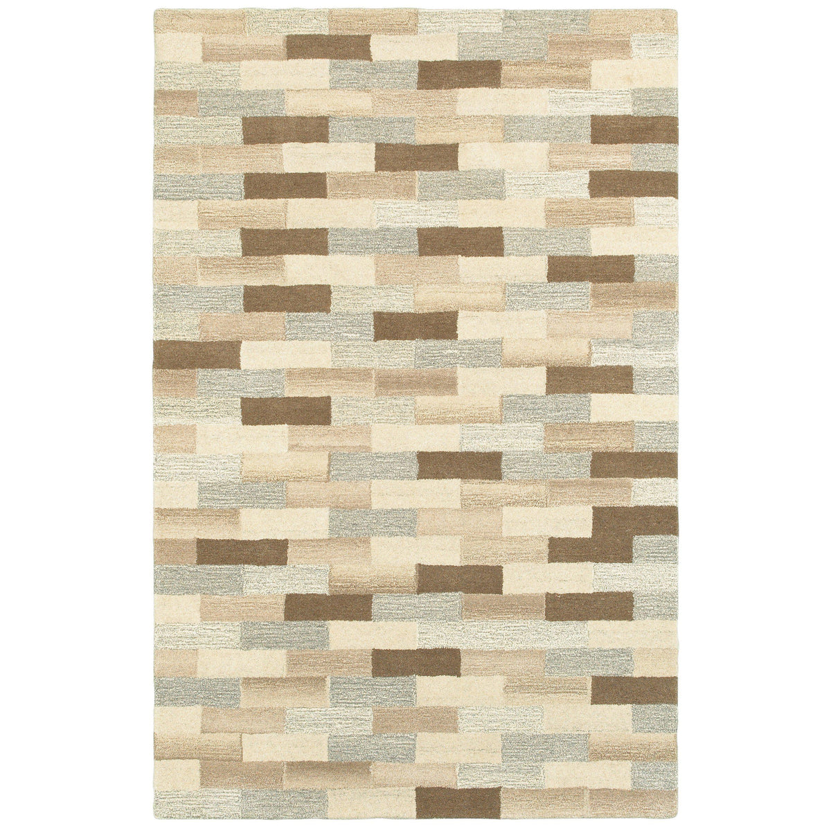 Infused - 67006 - Beige/Grey-Area Rug-Oriental Weavers-3&#39; 6&quot; X 5&#39; 6&quot;-The Rug Truck