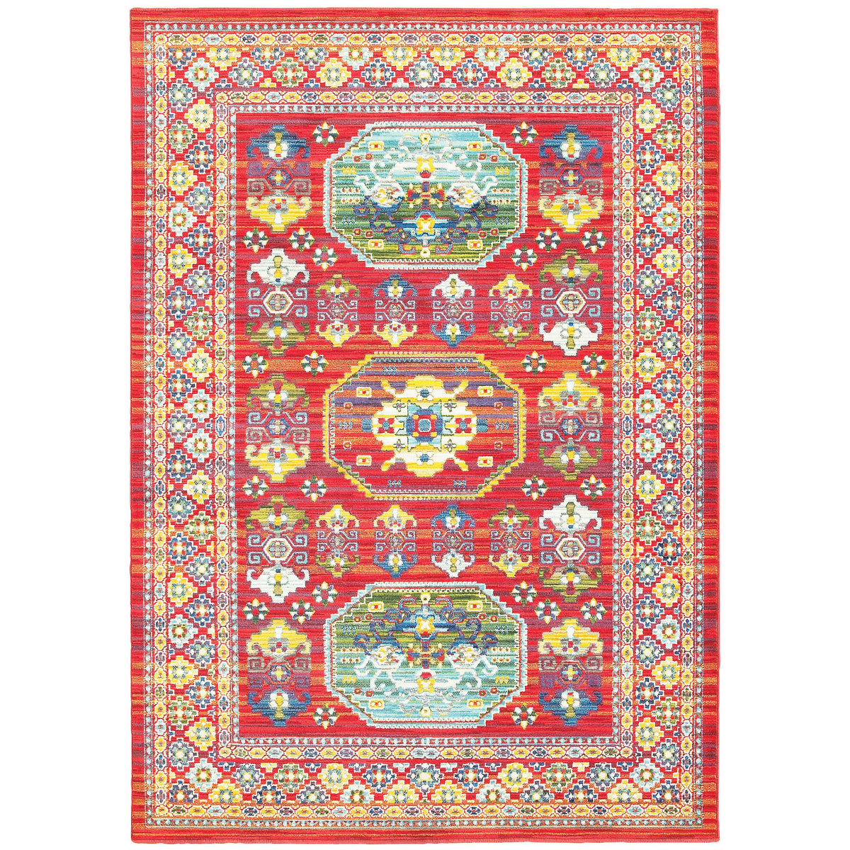 The Rug Truck Jaimini 3r Red Area Rug (7&#39;10&quot; X 10&#39;10&quot;)