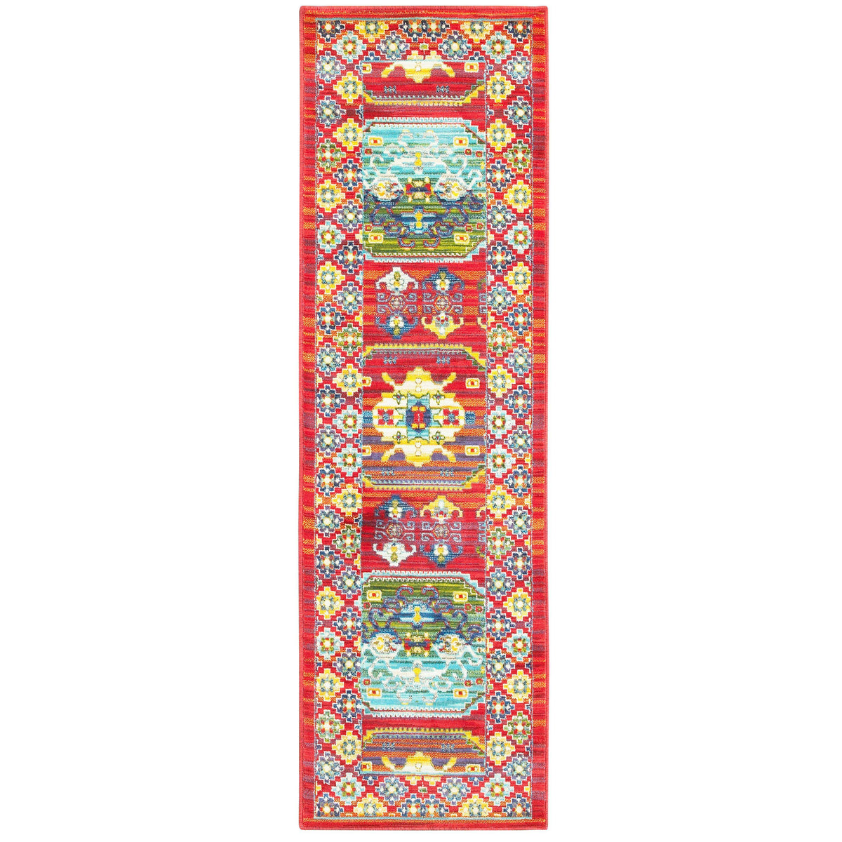 The Rug Truck Jaimini 3r Red Area Rug (2&#39; 3&quot; X  7&#39; 6&quot;)