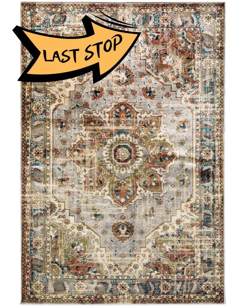 Juliette 205E Grey/rust 110 X 7 6 Area Rug