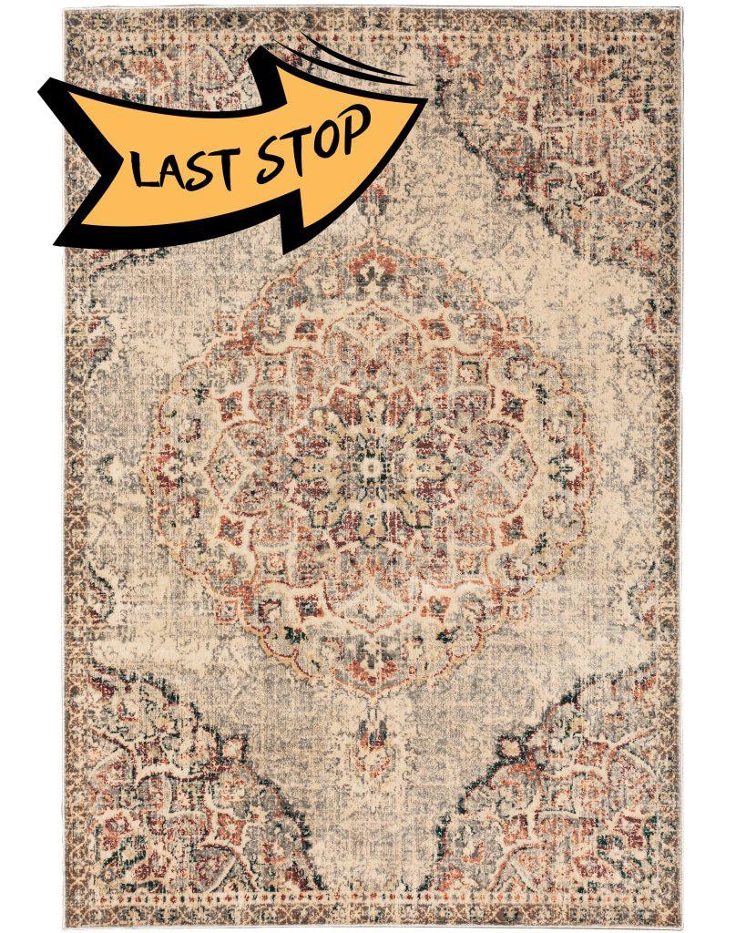 Juliette 2803H Grey/rust 110 X 7 6 Area Rug