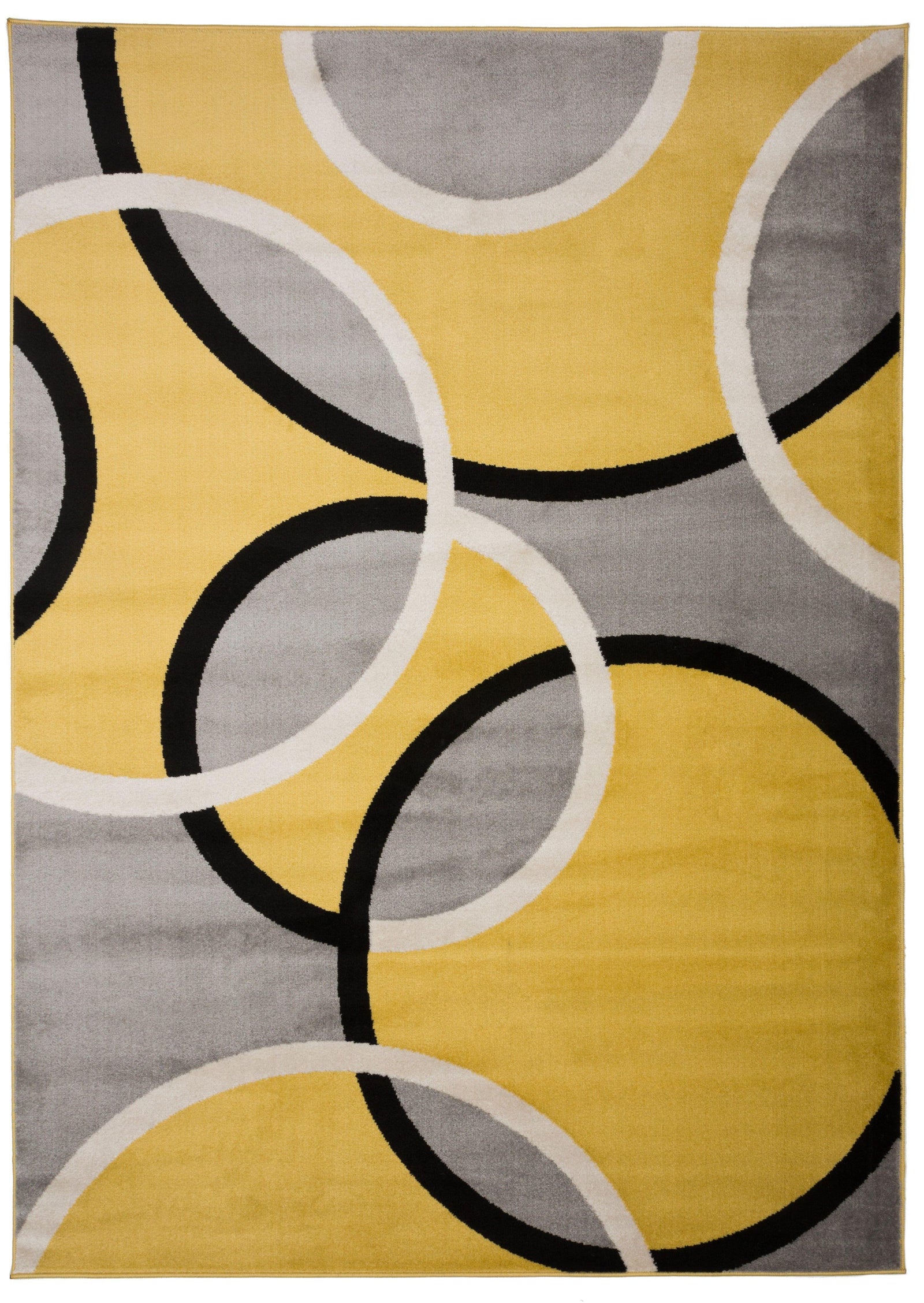Toscana 368 Yellow Area Rug-Area Rug-World Rug Gallery-3'3" x 5'-The Rug Truck