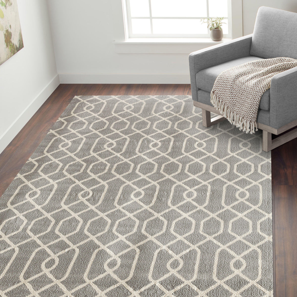 Newport 9105 Gray Area Rug