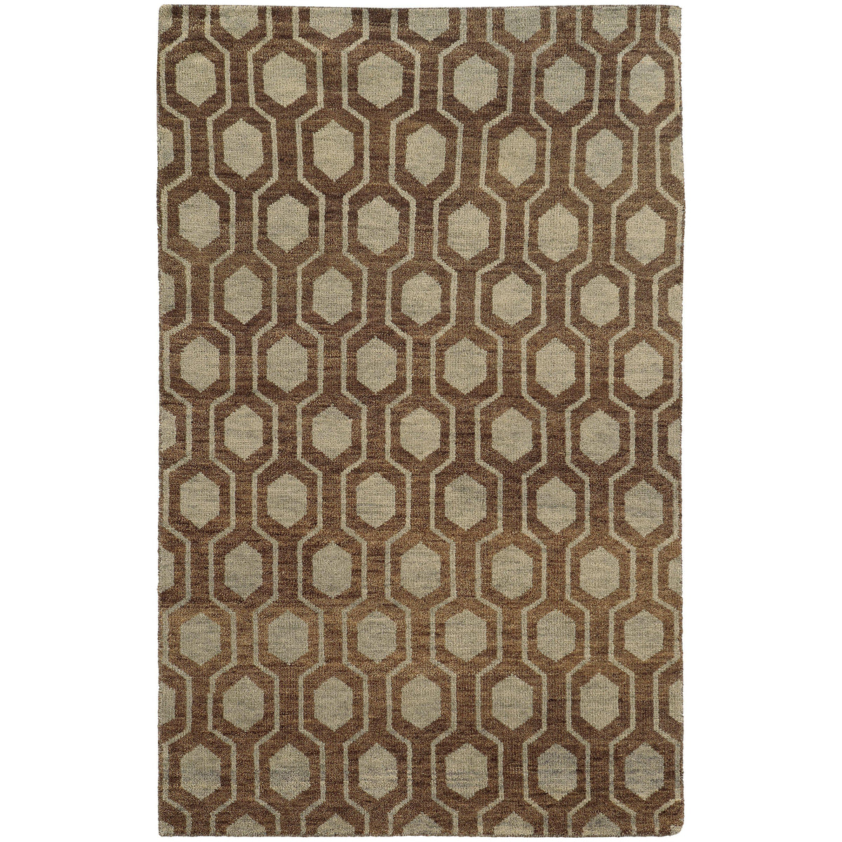 Tommy Bahama Home Maddox 56504 Brown/Blue-Area Rug-Tommy Bahama Home-3&#39; 6&quot; X 5&#39; 6&quot;-The Rug Truck