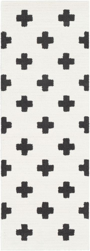 Maggie Black 2&#39;7&quot; x 7&#39;3&quot; Rug