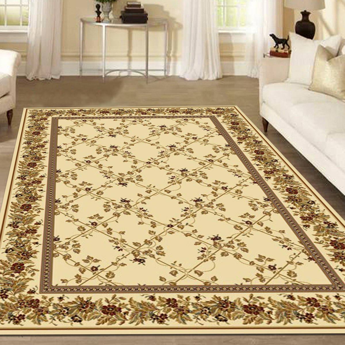 Tesoro 1427 Ivory Area Rug (7&#39;9 X 11&#39;6)