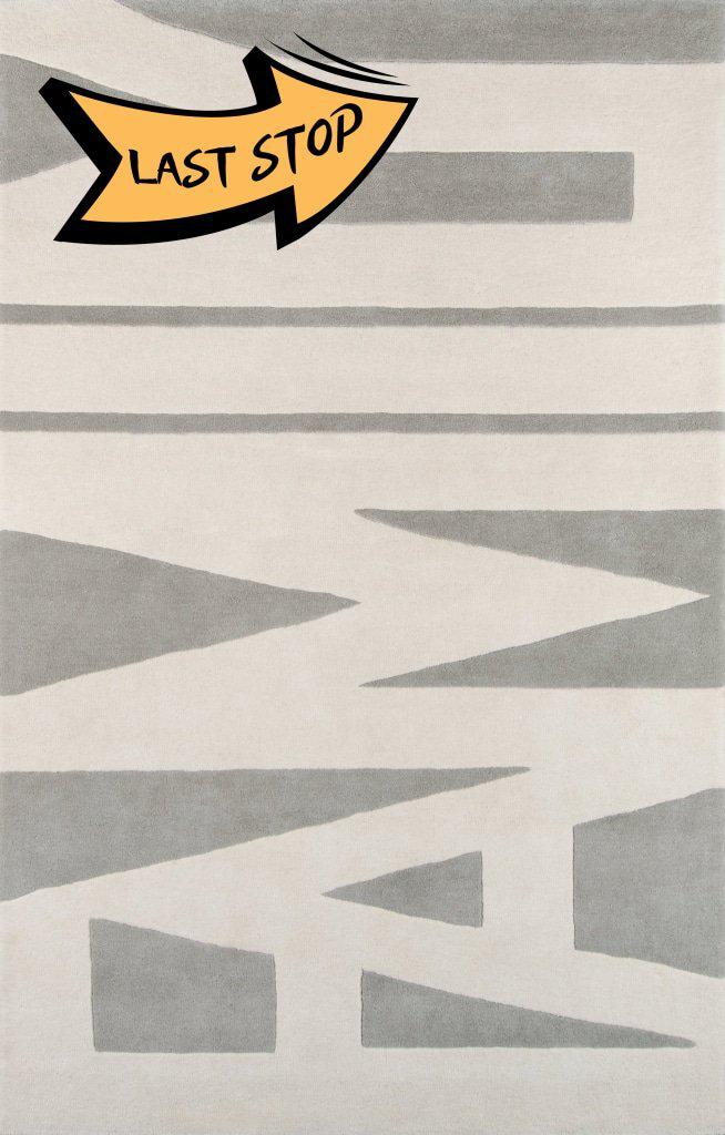 Novogratz By Momeni Tag Tag-1 Wordplay Grey Area Rug