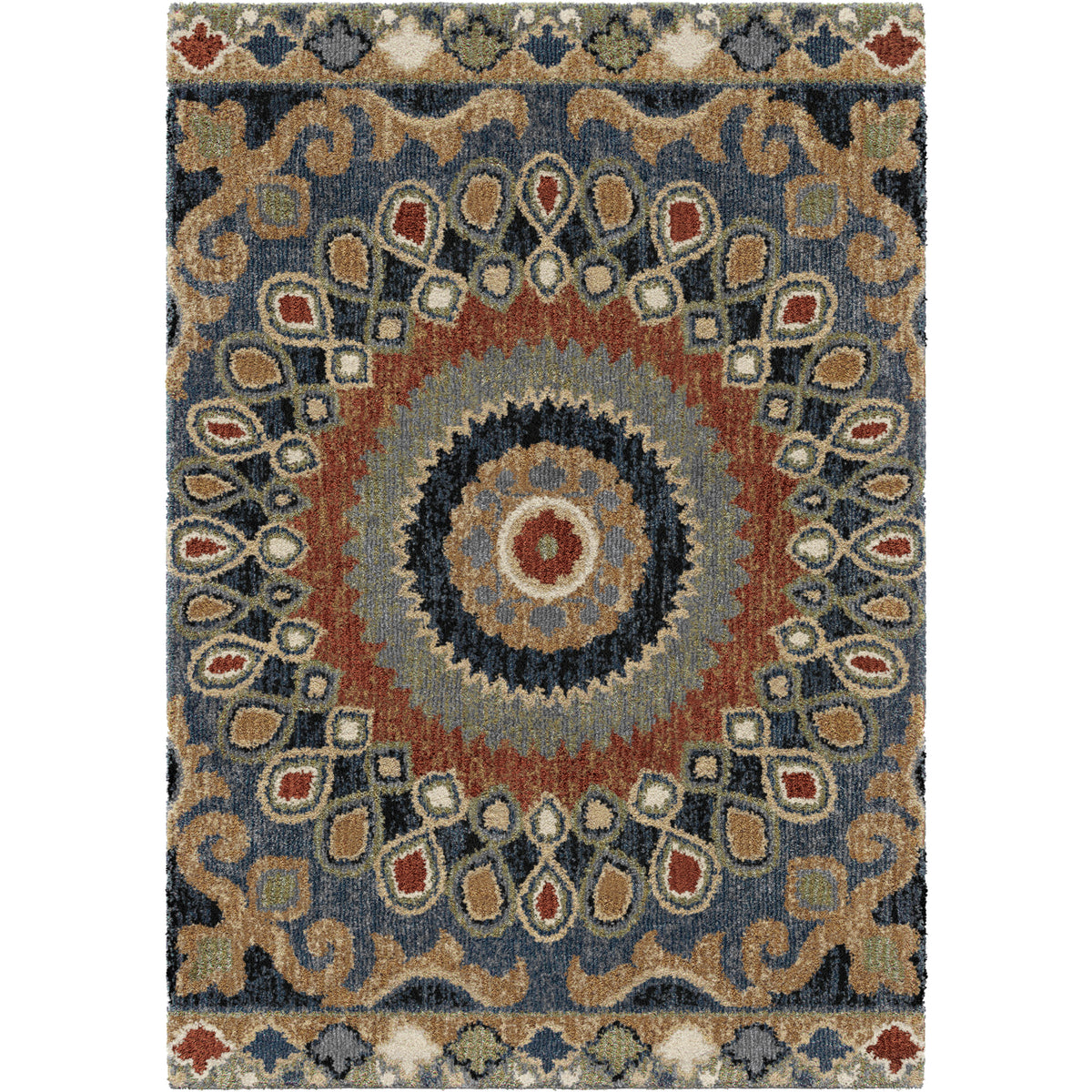 Palmetto Living Next Generation Indo China Multi Area Rug - 7.1&quot; x 10.10&quot;