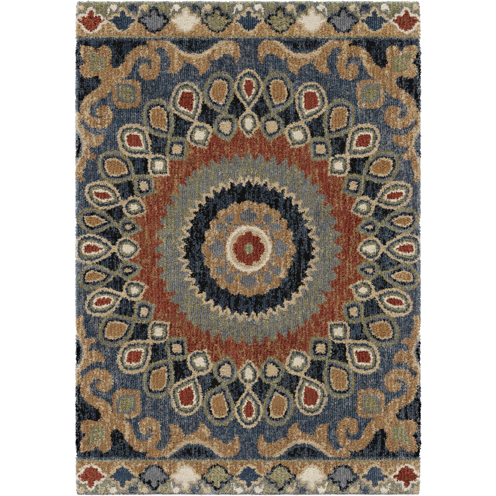 Palmetto Living Next Generation Indo China Multi Area Rug - 7.1" x 10.10"