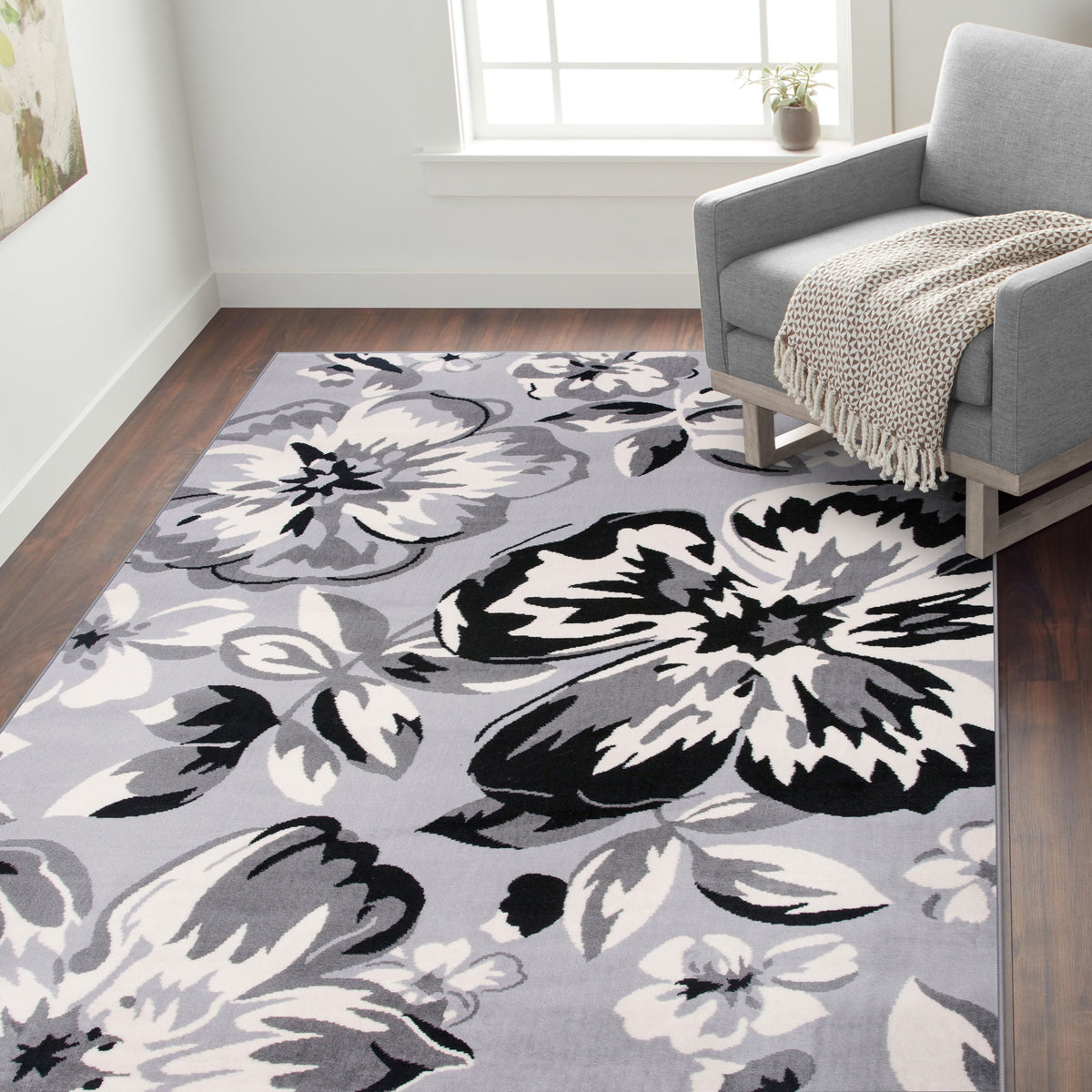 Newport 9098 Gray Area Rug