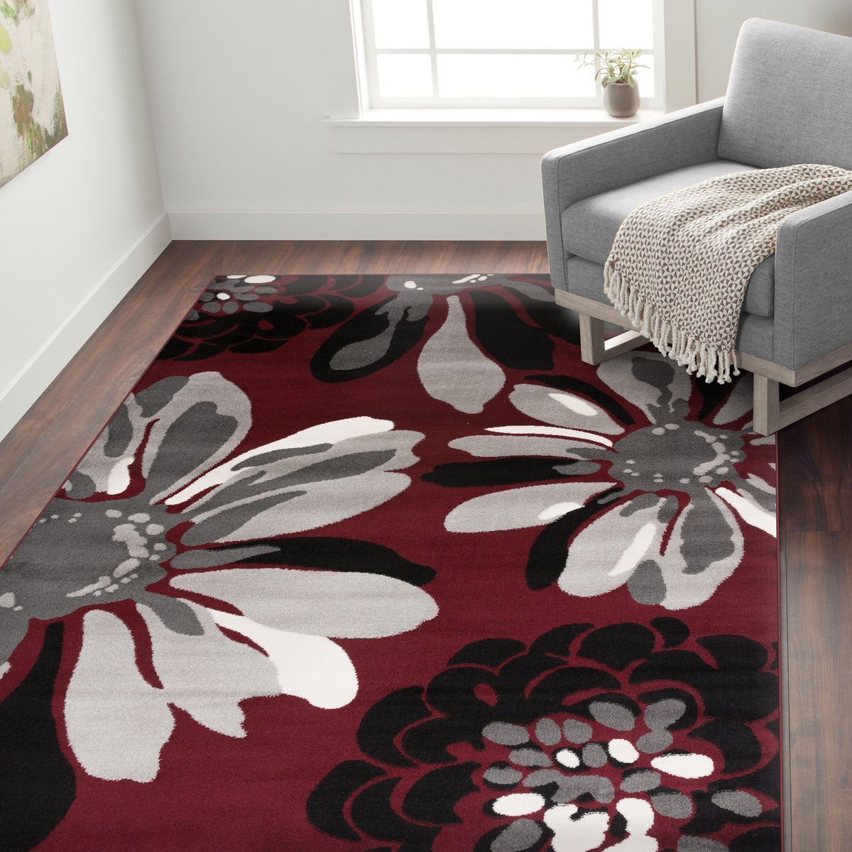 Toscana 374 Red Area Rug-Area Rug-World Rug Gallery-The Rug Truck