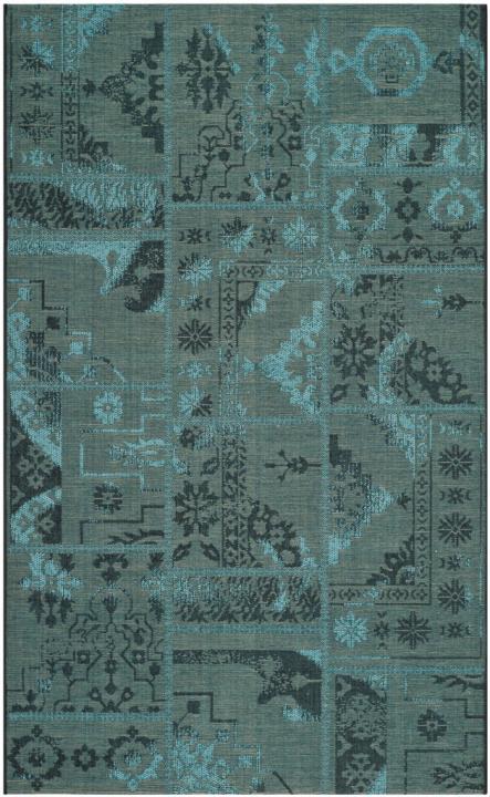 Safavieh Palazzo Black / Turquoise-Area Rug-Safavieh-The Rug Truck