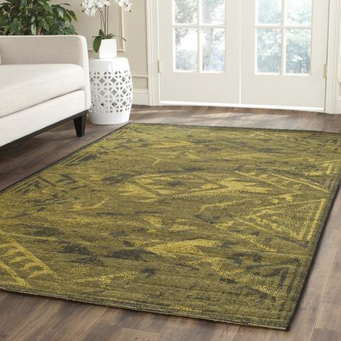 Safavieh Palazzo Black / Green-Area Rug-Safavieh-The Rug Truck