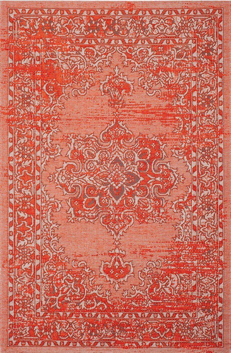 Safavieh Palazzo 124 Orange / Light Grey-Area Rug-Safavieh-The Rug Truck