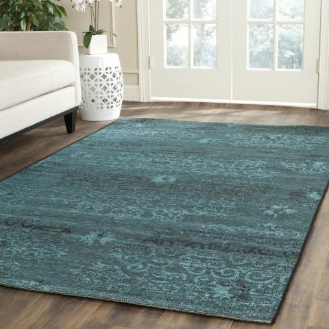 Safavieh Palazzo Black / Turquoise-Area Rug-Safavieh-2' X 3'-6"-The Rug Truck