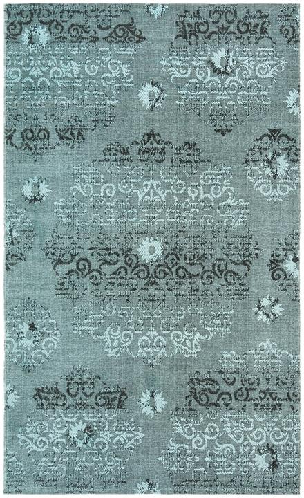 Safavieh Palazzo Light Blue / Black-Area Rug-Safavieh-The Rug Truck