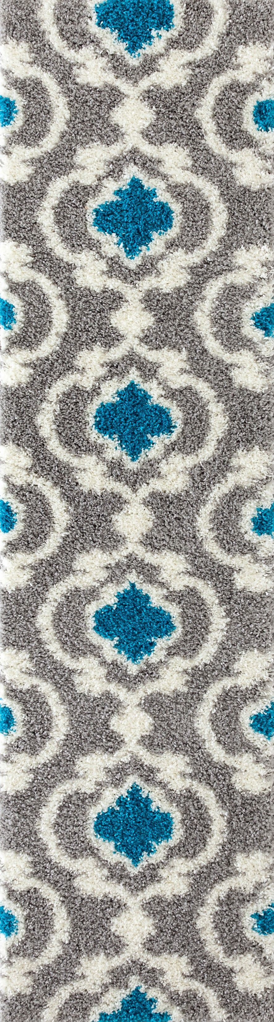 Florida 2525 Turquoise Area Rug-Area Rug-World Rug Gallery-2&#39; x 7&#39;2&quot;-The Rug Truck