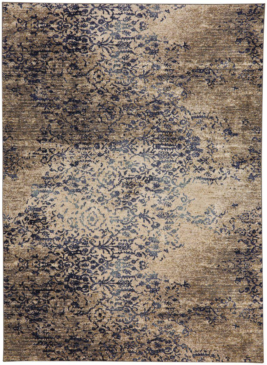 Karastan Cosmopolitan Nirvana Indigo by Virginia Langley-Area Rug-Karastan-5&#39; 3&quot;x7&#39; 10&quot;-The Rug Truck