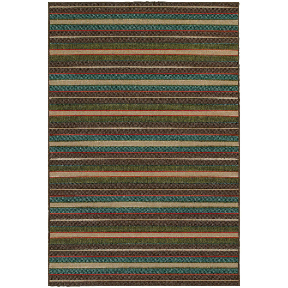 Tommy Bahama Home Seaside 1307d Brown/Multi-Area Rug-Tommy Bahama Home-2&#39; 5&quot; X 4&#39; 5&quot;-The Rug Truck