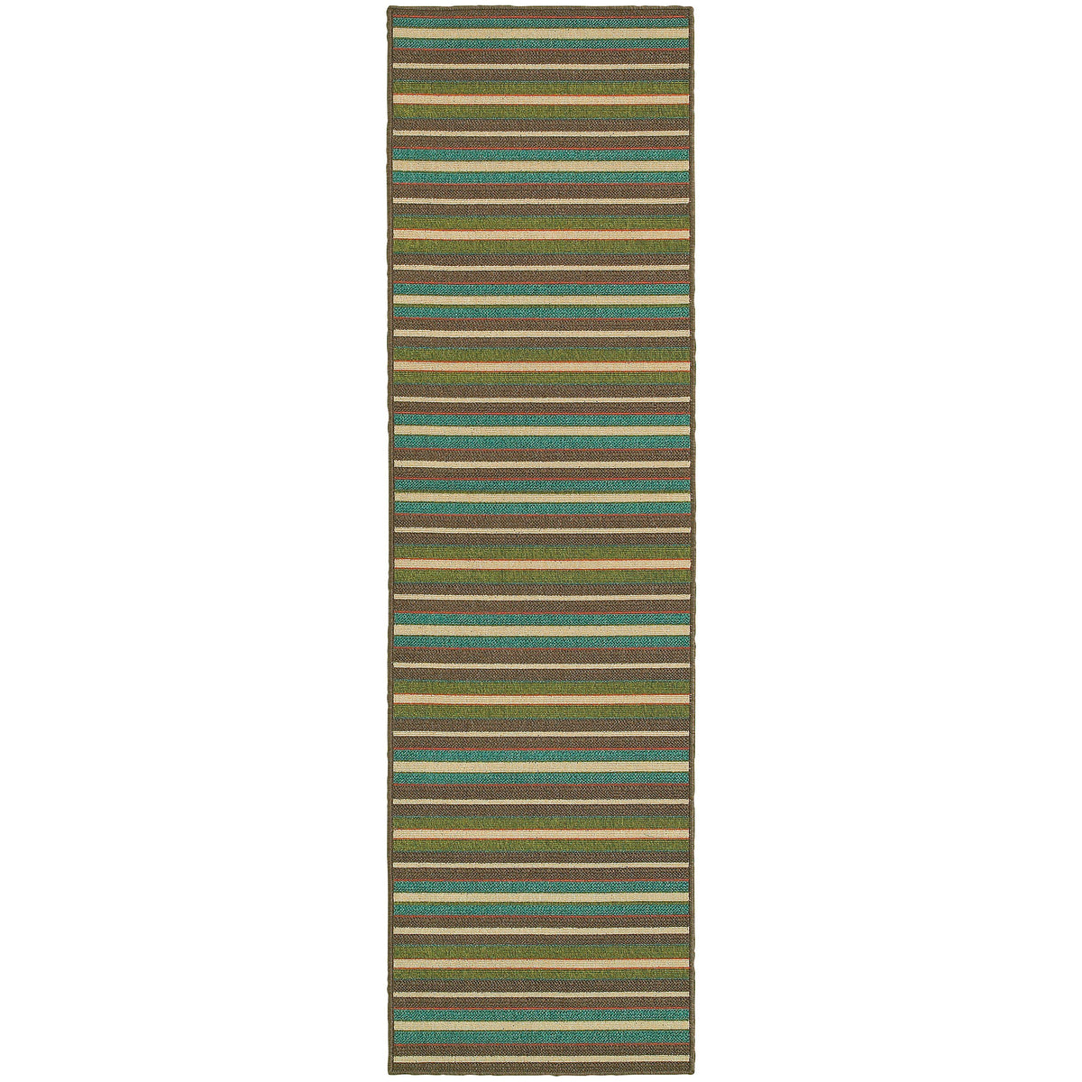 Tommy Bahama Home Seaside 1307d Brown/Multi-Area Rug-Tommy Bahama Home-2&#39; 3&quot; X 7&#39; 6&quot;-The Rug Truck