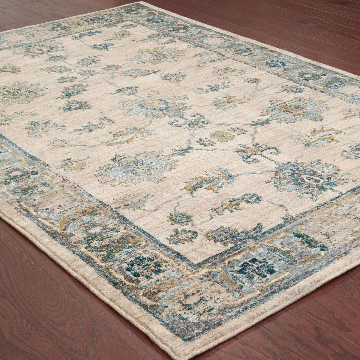 Sedona - 5171C - Ivory/Blue-Area Rug-Oriental Weavers-The Rug Truck