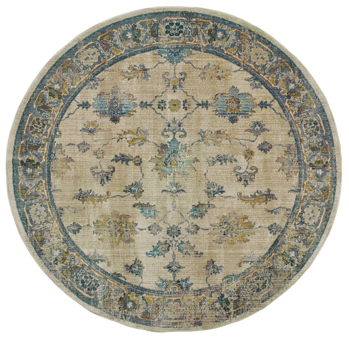 Sedona - 5171C - Ivory/Blue-Area Rug-Oriental Weavers-The Rug Truck