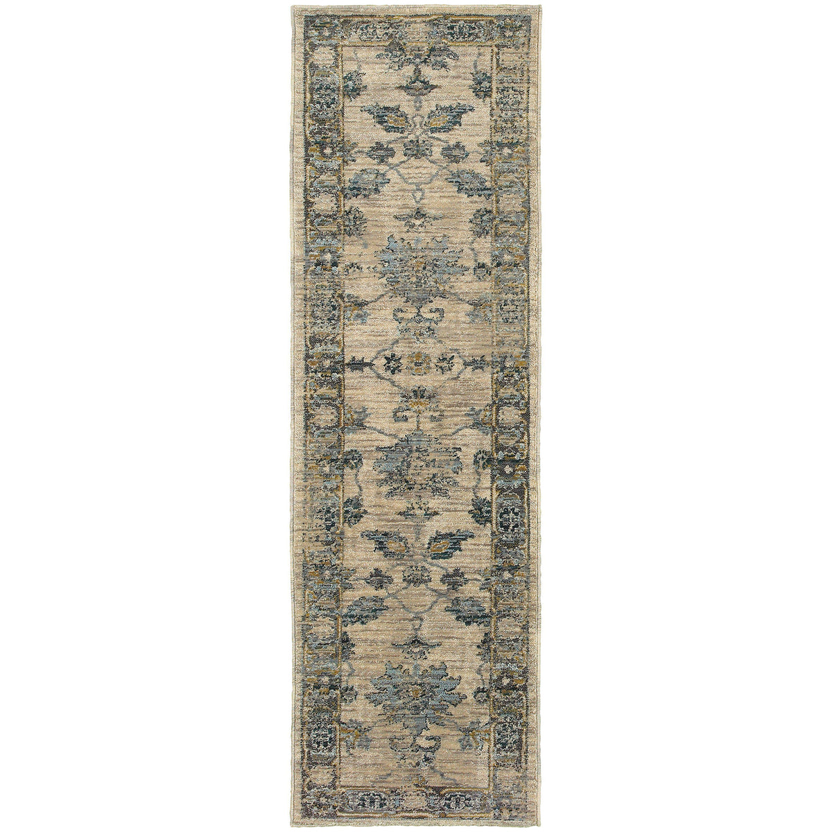 Sedona - 5171C - Ivory/Blue-Area Rug-Oriental Weavers-The Rug Truck
