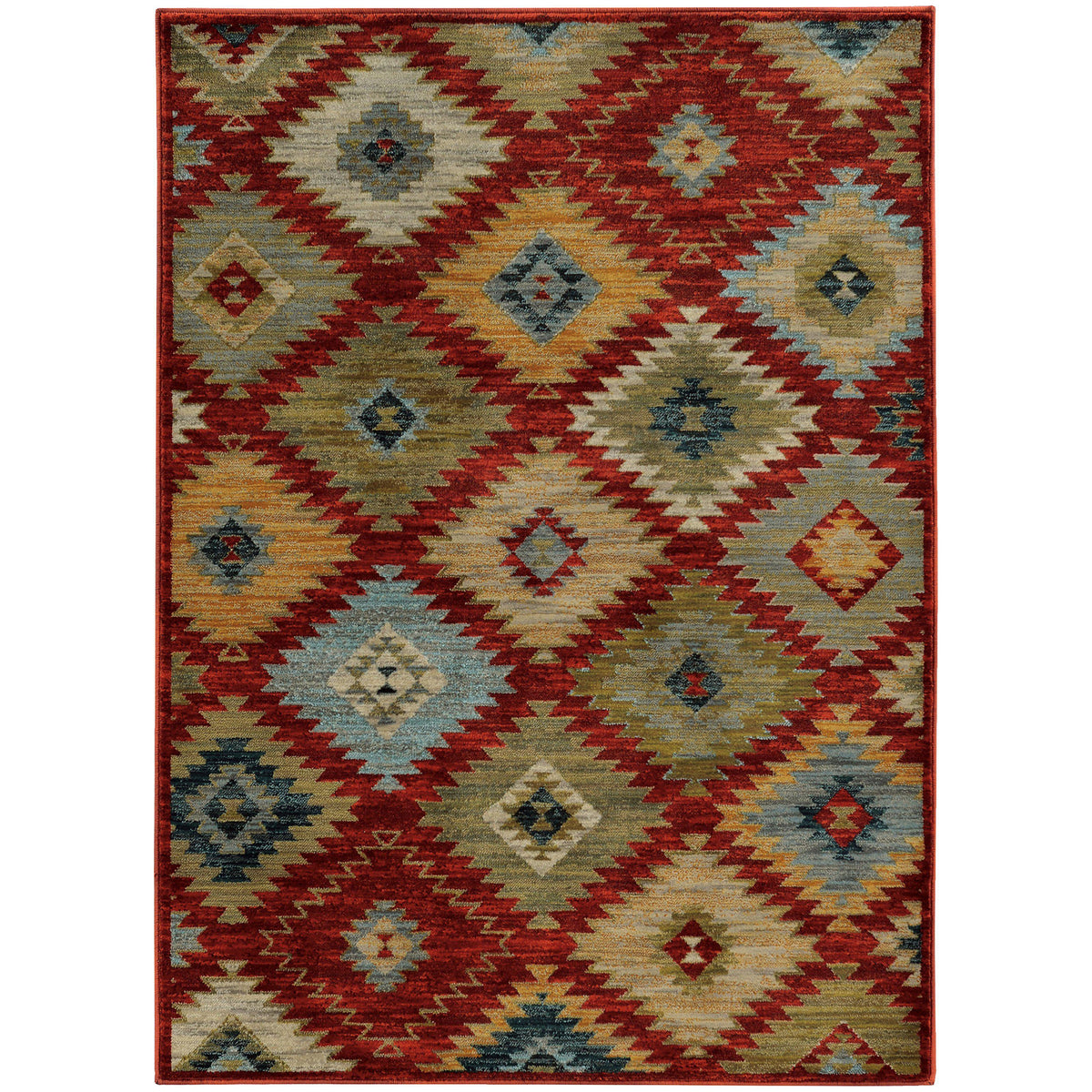 Sedona - 5936D - Red/Multi-Area Rug-Oriental Weavers-1&#39;10&quot; X 3&#39; 0&quot;-The Rug Truck