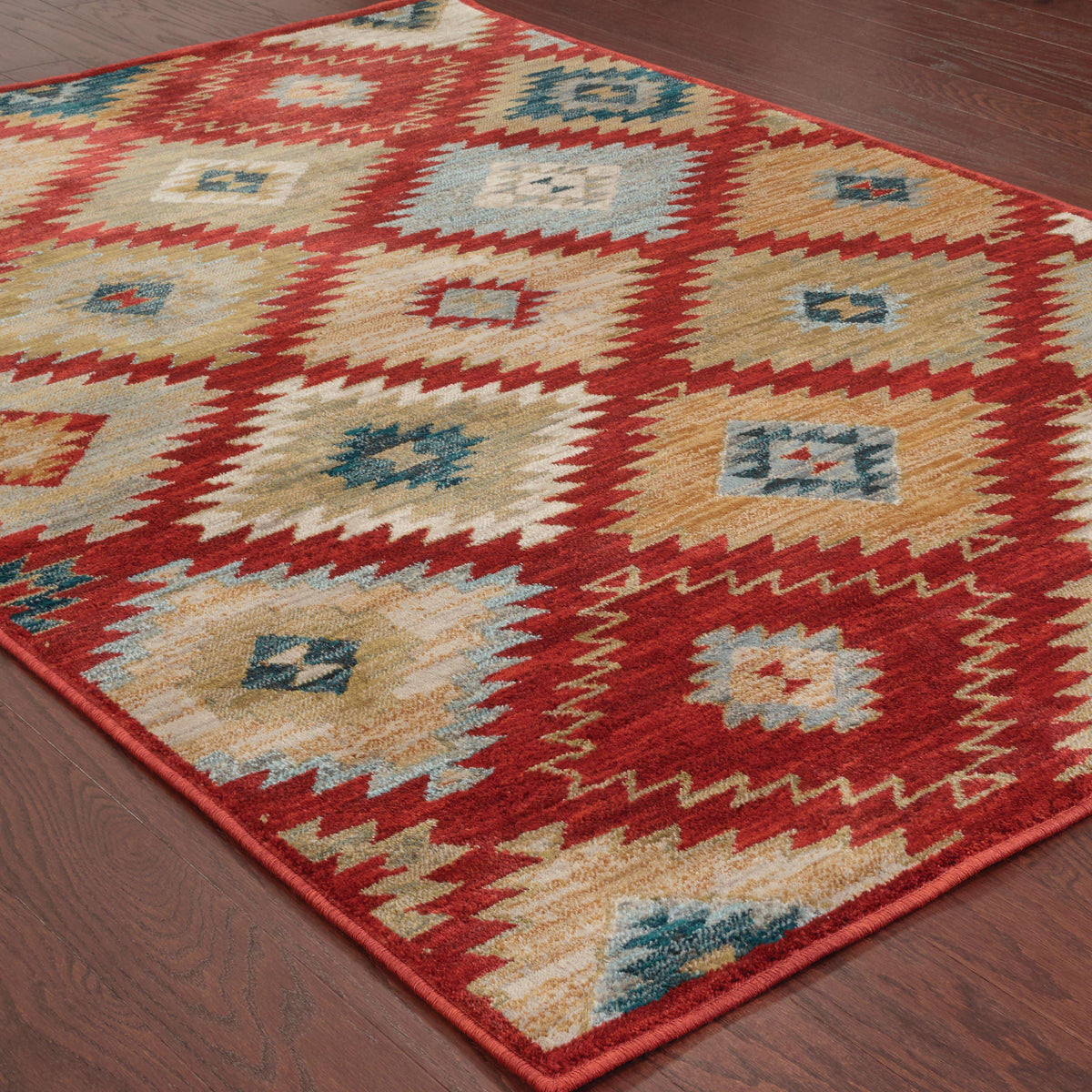 Sedona - 5936D - Red/Multi-Area Rug-Oriental Weavers-The Rug Truck