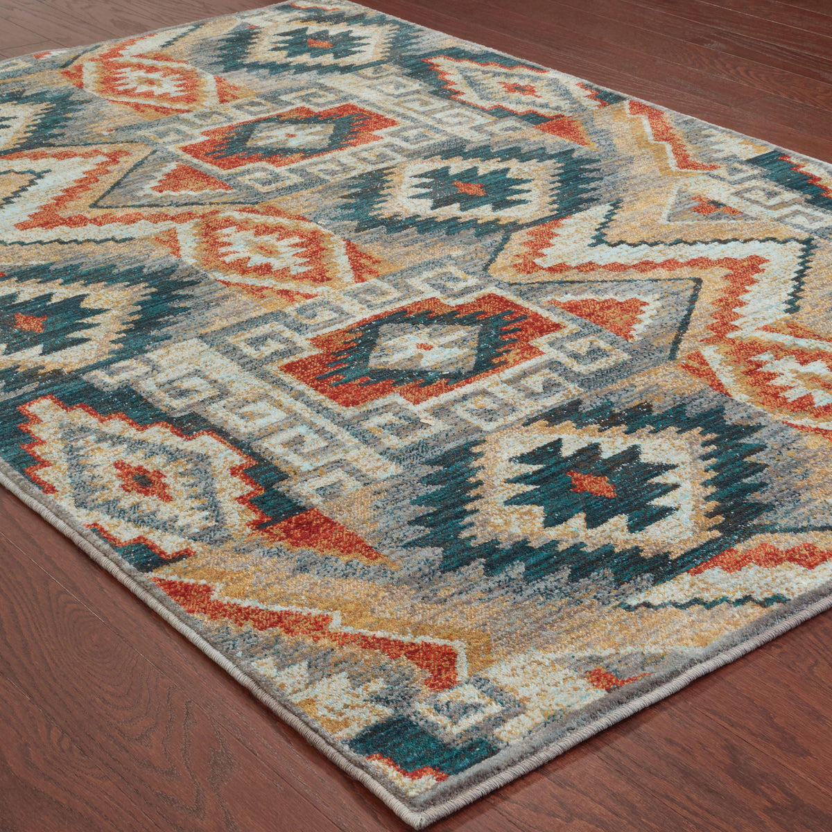 Sedona - 5937D - Blue/Multi-Area Rug-Oriental Weavers-The Rug Truck