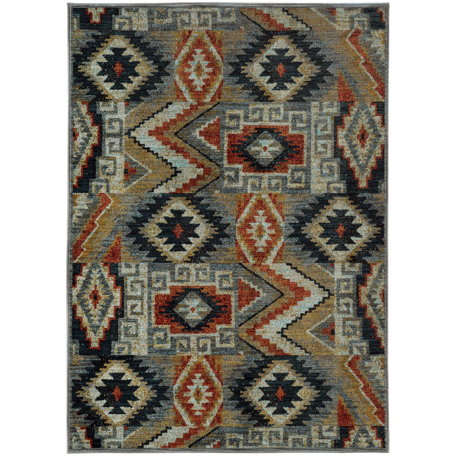 Sedona - 5937D - Blue/Multi-Area Rug-Oriental Weavers-1'10" X 3' 0"-The Rug Truck