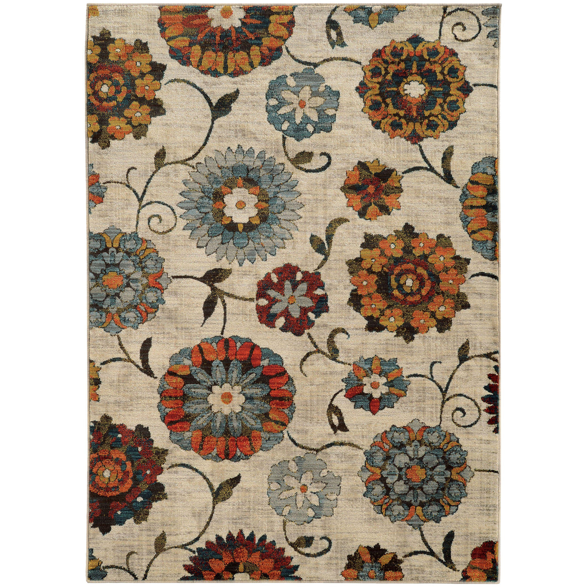 Sedona - 6361A - Ivory/Multi-Area Rug-Oriental Weavers-1&#39;10&quot; X 3&#39; 0&quot;-The Rug Truck