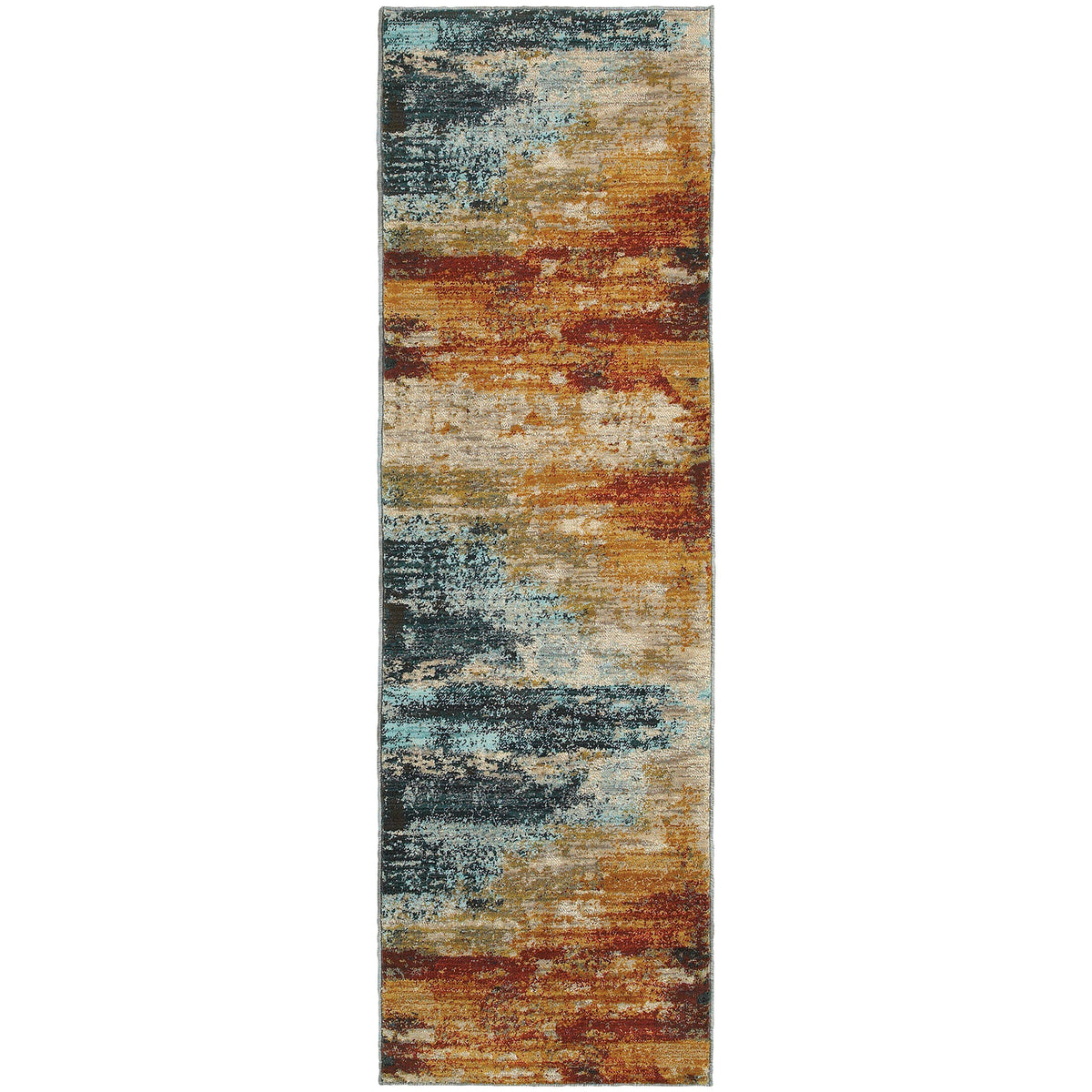 Sedona - 6365A - Blue/Red-Area Rug-Oriental Weavers-The Rug Truck