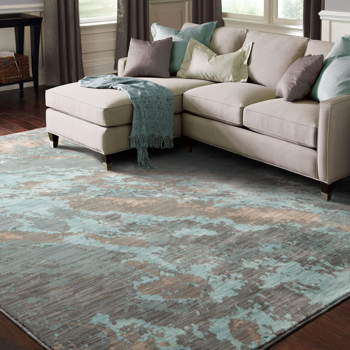 Sedona - 6367A - Blue/Grey-Area Rug-Oriental Weavers-The Rug Truck