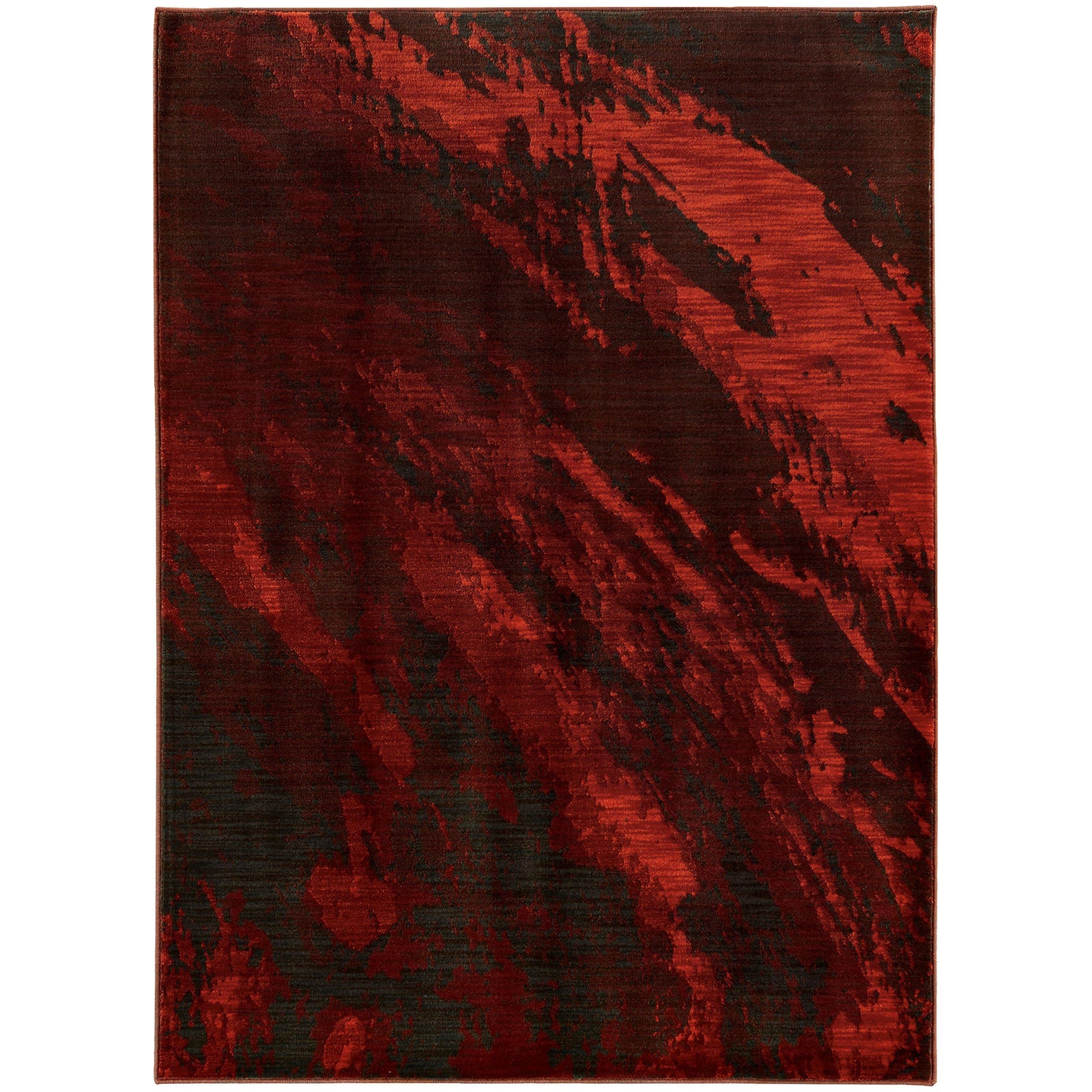 Sedona - 6367B - Red/Charcoal-Area Rug-Oriental Weavers-1'10" X 3' 0"-The Rug Truck