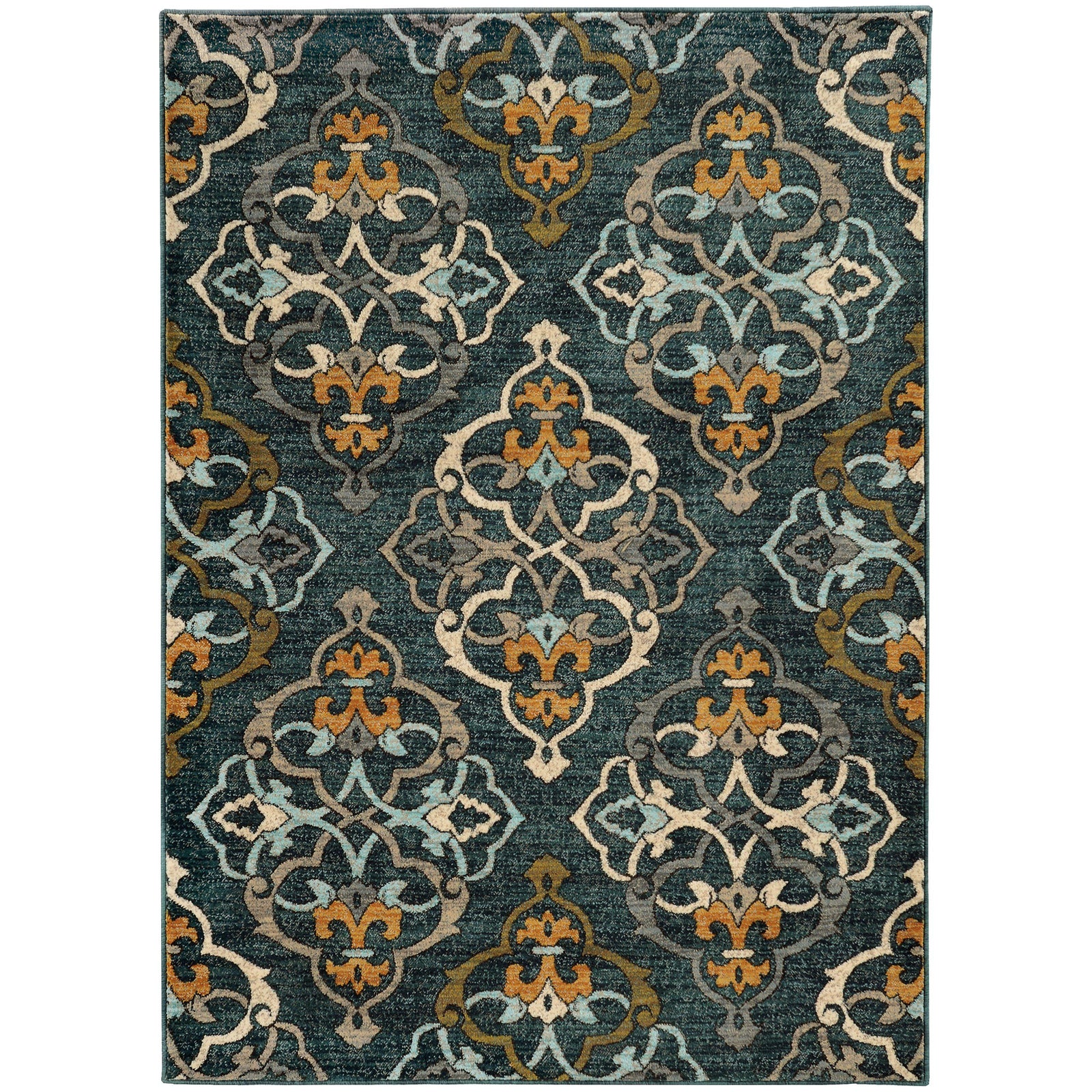 Sedona - 6368B - Blue/Gold-Area Rug-Oriental Weavers-1'10" X 3' 0"-The Rug Truck
