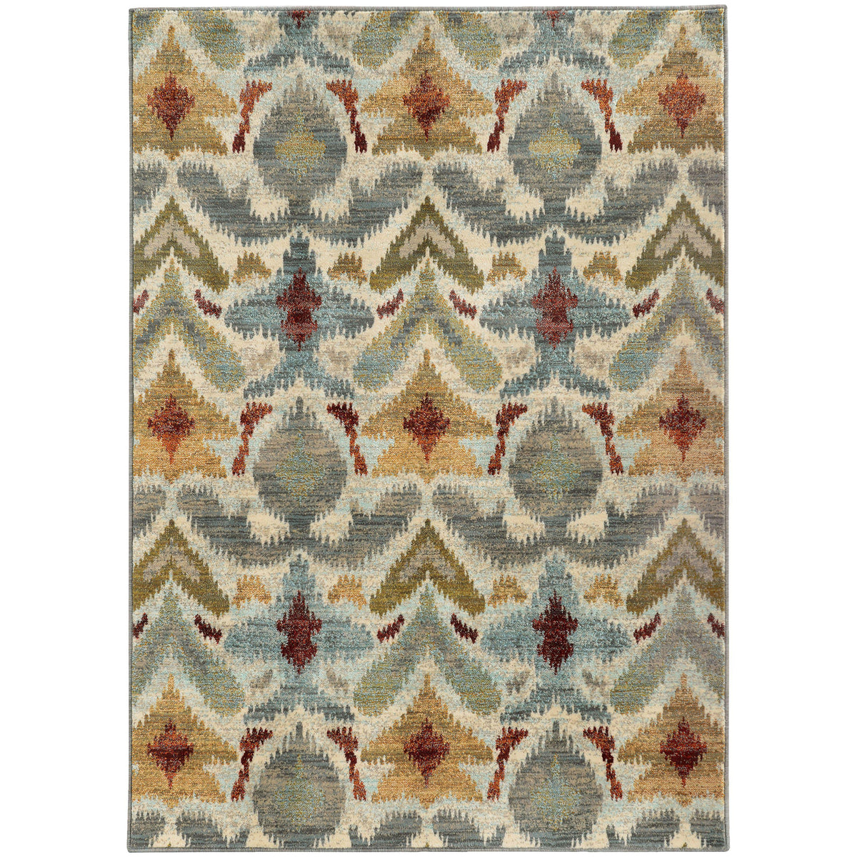 Sedona - 6371C - Ivory/Grey-Area Rug-Oriental Weavers-1&#39;10&quot; X 3&#39; 0&quot;-The Rug Truck