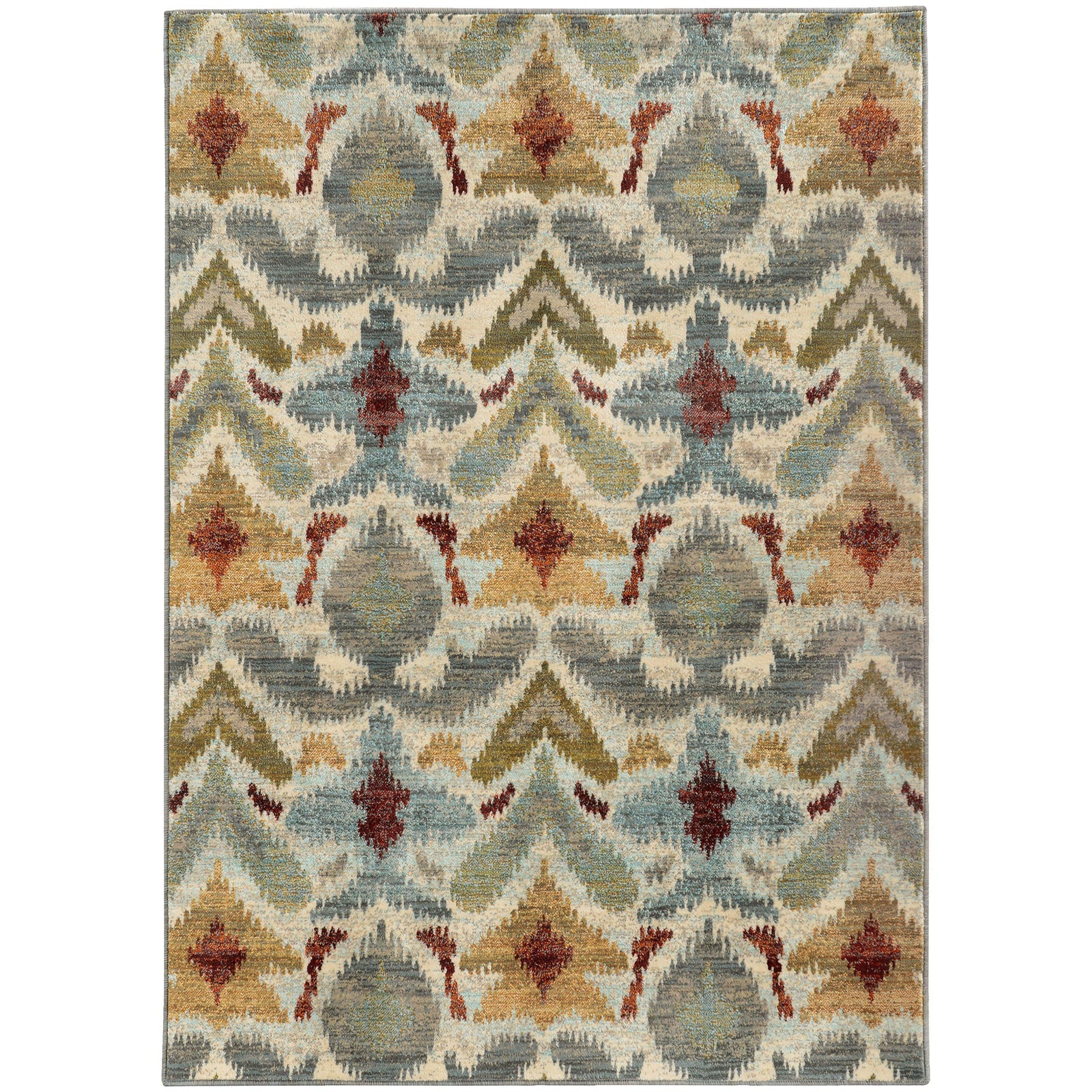Sedona - 6371C - Ivory/Grey-Area Rug-Oriental Weavers-1'10" X 3' 0"-The Rug Truck