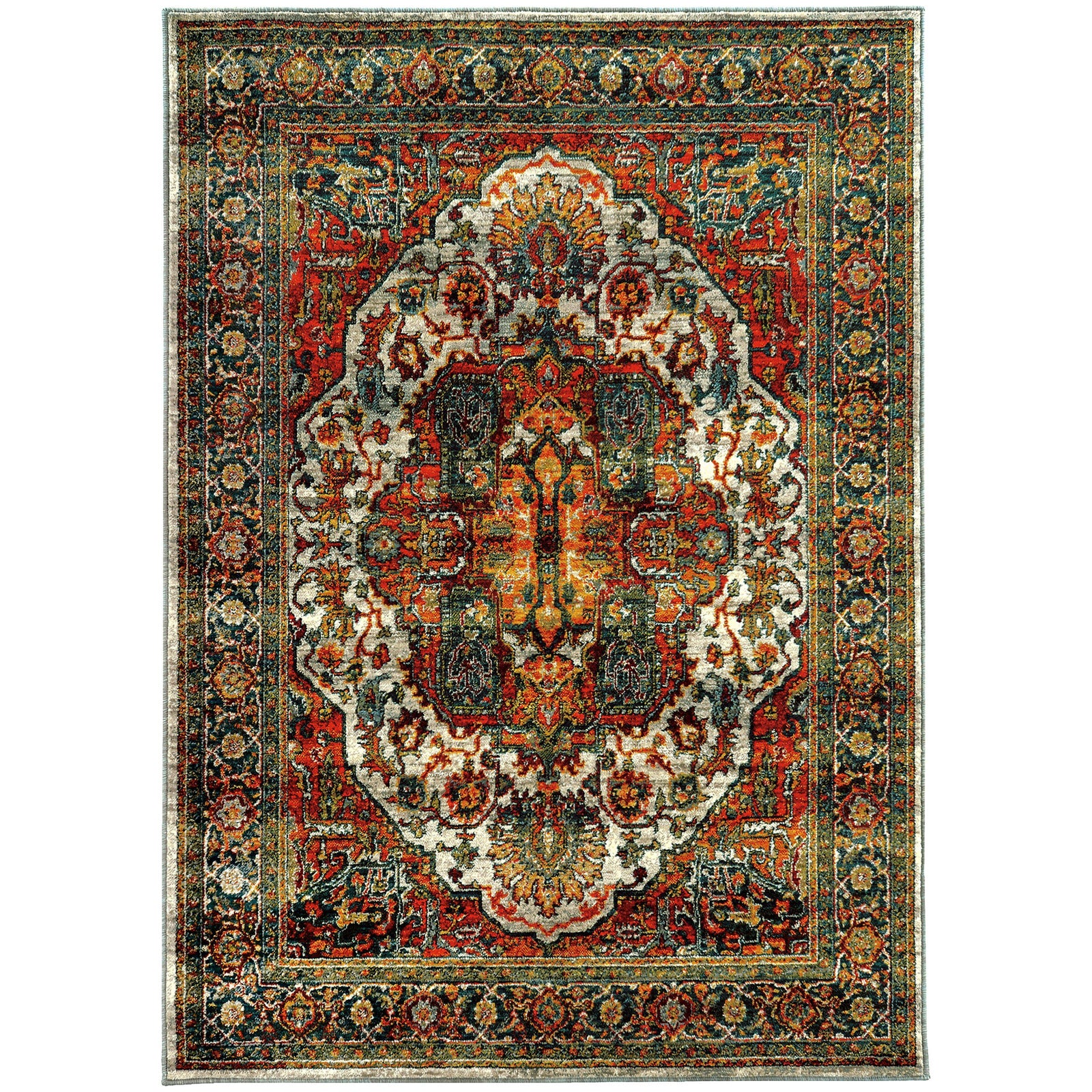 Sedona - 6382B - Red/Multi-Area Rug-Oriental Weavers-1'10" X 3' 0"-The Rug Truck