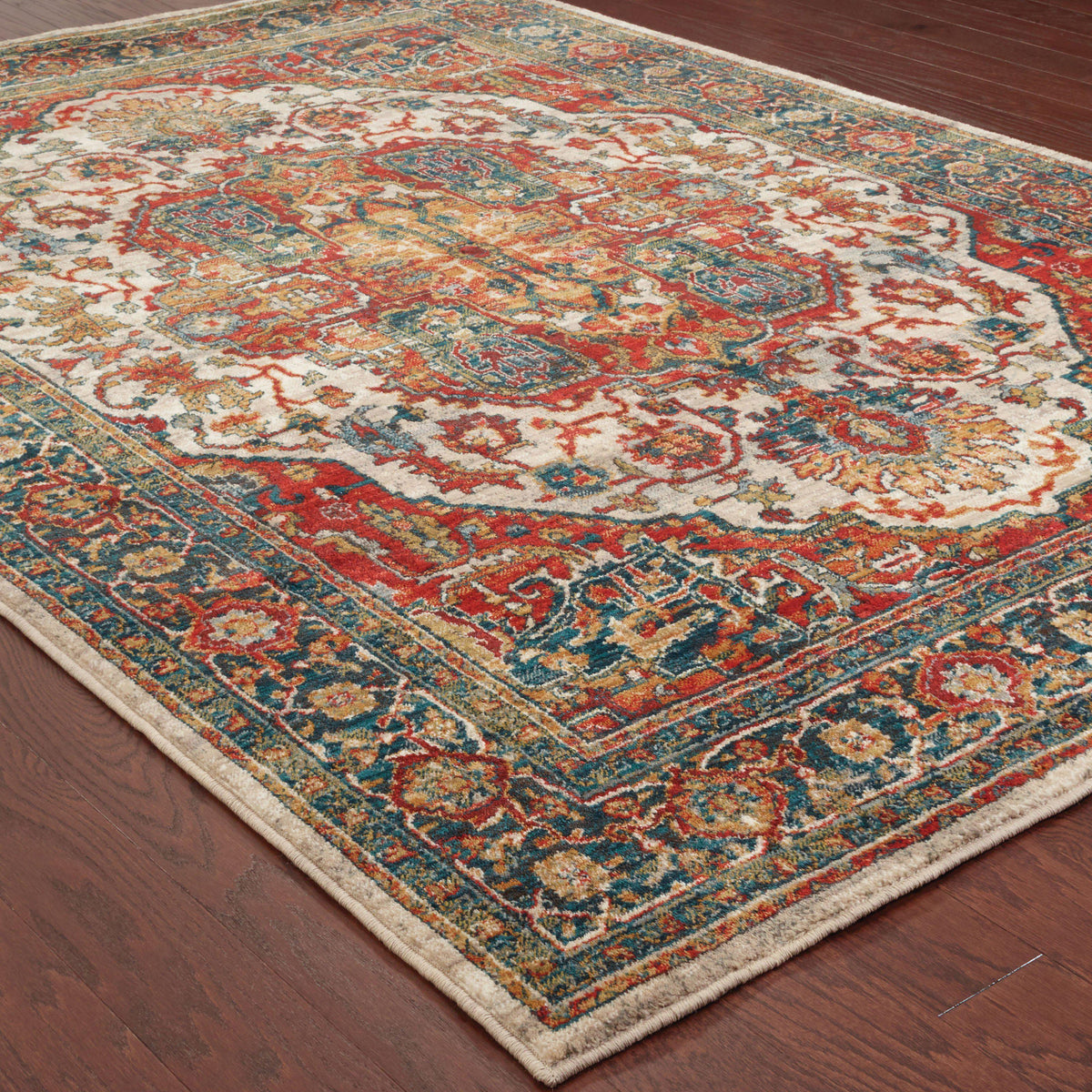 Sedona - 6382B - Red/Multi-Area Rug-Oriental Weavers-The Rug Truck