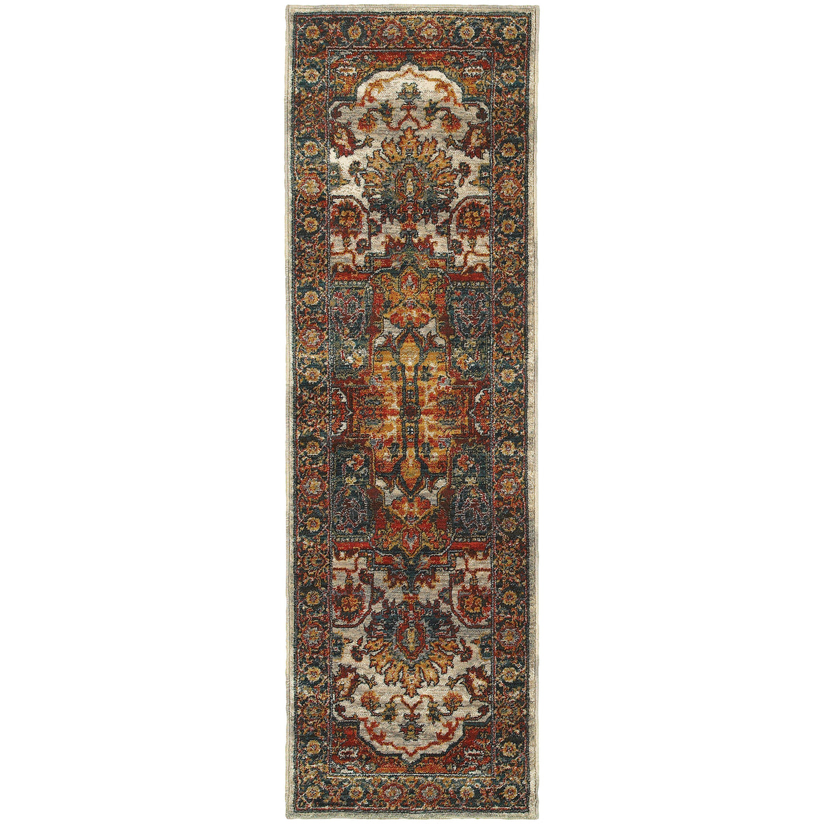 Sedona - 6382B - Red/Multi-Area Rug-Oriental Weavers-The Rug Truck