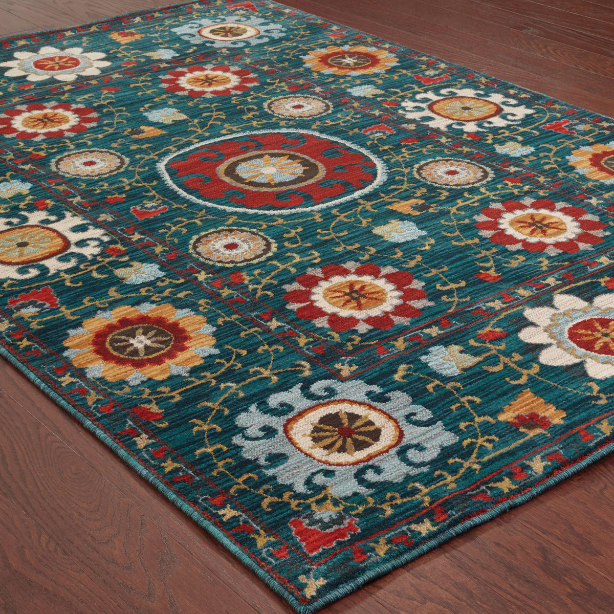 Sedona - 6408B - Blue/Multi-Area Rug-Oriental Weavers-The Rug Truck