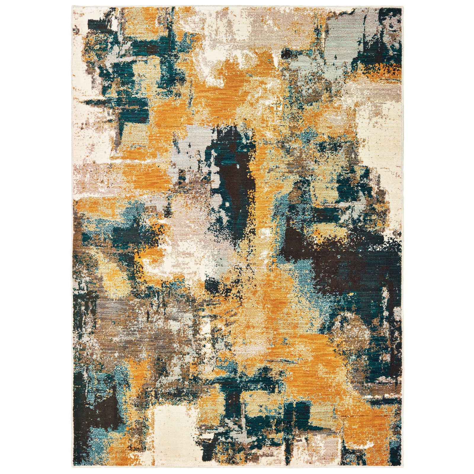 Sedona - 9593A - Blue/Gold-Area Rug-Oriental Weavers-1'10" X 3' 0"-The Rug Truck