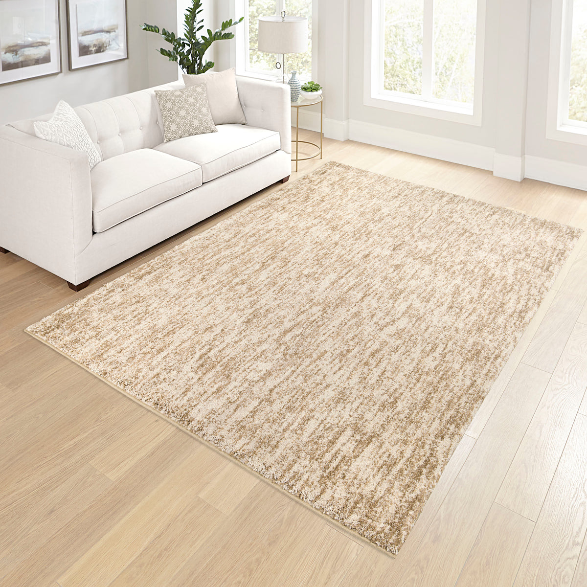 Palmetto Living Next Generation Solid Off White Area Rug - 7&#39;10&quot; x 10&#39;10&quot;