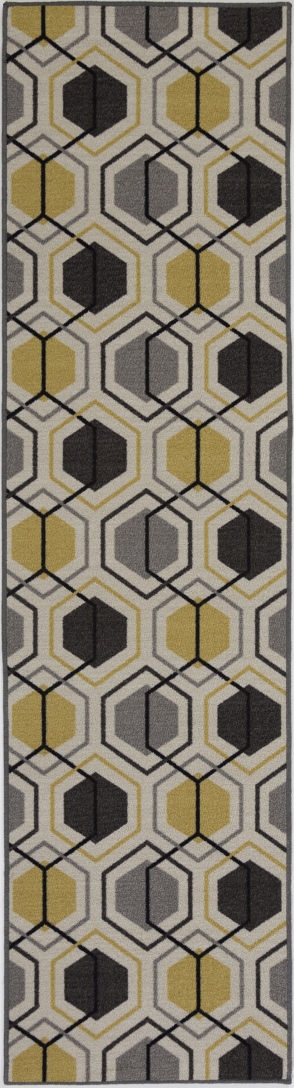 Avora 511 Yellow Area Rug-Area Rug-World Rug Gallery-1&#39;10&quot; x 7&#39;-The Rug Truck