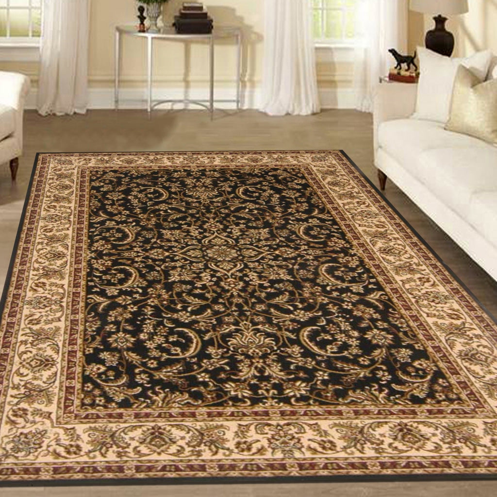 Tesoro 1318 Black Area Rug