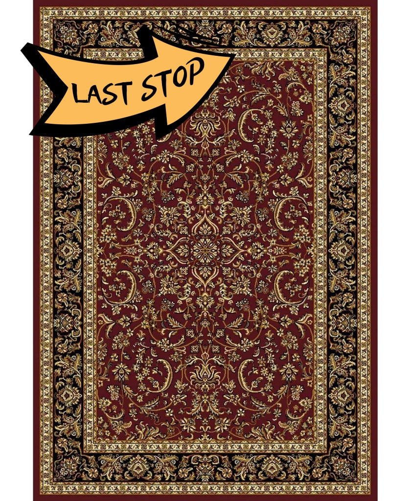 Tesoro 1318 Burgundy Area Rug