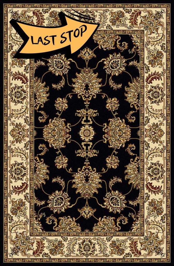 Tesoro 1330 Black Area Rug 33 X 54